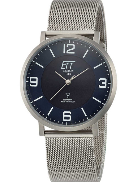 ETT EGS-11408-80M Men's solar radio controlled watch 40mm 5ATM