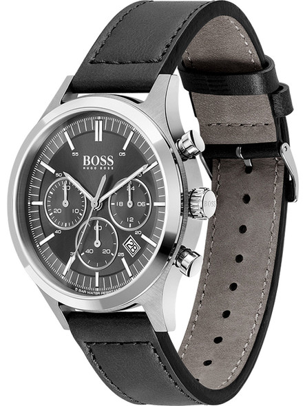 | 44mm 1513718 Watches - Boss Hugo 5ATM Genuine owlica Velocity Men\'s Chronograph