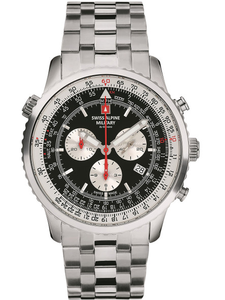 Swiss Alpine Military 7078-9137 chrono Men's 45mm 10ATM