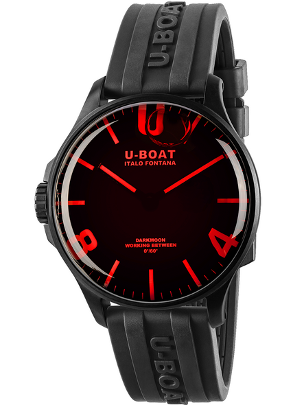 U-Boat 8466-B Darkmoon Red IPB 44mm 5ATM