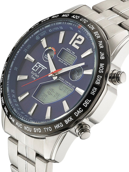 ETT EGS-11345-23M Solar - Drive 10ATM II | 48mm Controlled Hunter Genuine Radio owlica Watches Chrono