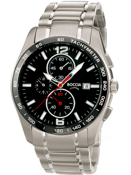 Boccia 3767-02 Men's watch chronograph titanium 41mm 10ATM