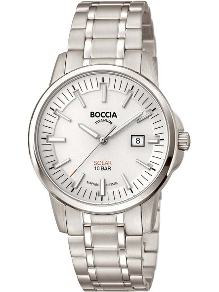 Boccia 3643-03 Men's watch solar titanium 39mm 10ATM