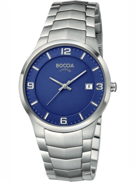 Boccia 3561-04 Men's watch titanium 39mm 5ATM