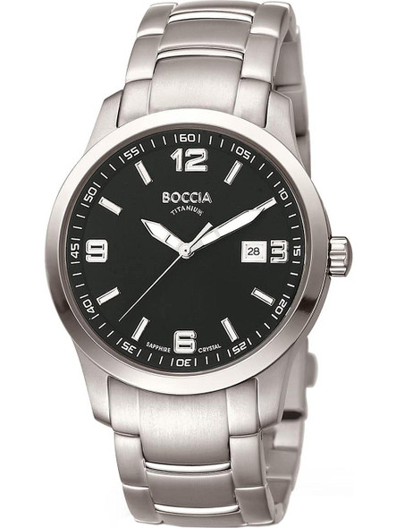 Boccia 3626-03 Men's watch titanium 38mm 10ATM