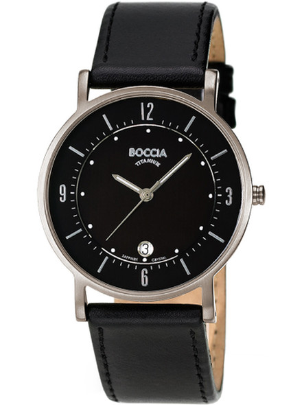 Boccia 3533-01 Men's watch titanium 37mm 5ATM