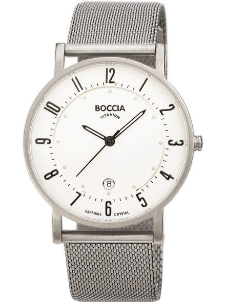Boccia 3533-04 Men's watch titanium 37mm 5ATM