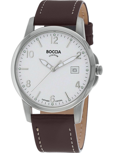 Boccia 3625-01 Men's watch titanium 36mm 5ATM