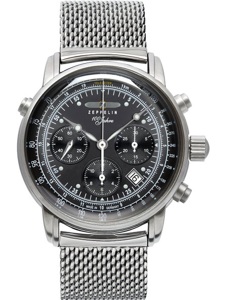 Zeppelin 7618M-2 ED-1 100 Years automatic chronograph 43mm 5ATM