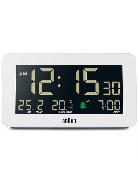 Braun BC10W digital alarm clock