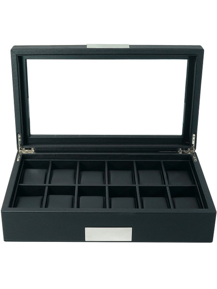 Rothenschild watch box RS-3633-BL for 12 watches black