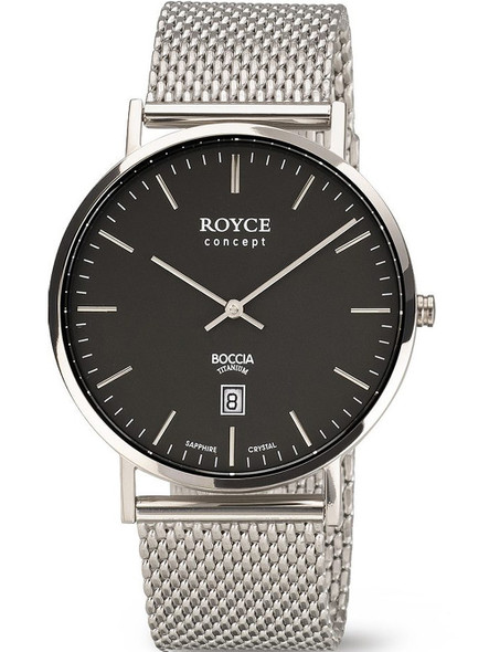 Boccia 3634-05 Royce Men's Watch Titanium 39mm 3ATM