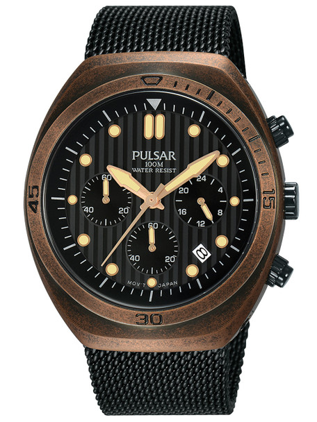 Pulsar PT3984X2 One Shot Chrono + Replacement Strap 42mm 10ATM