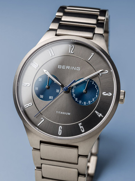 Bering 11539-777 Titanium Men's 39mm 5ATM