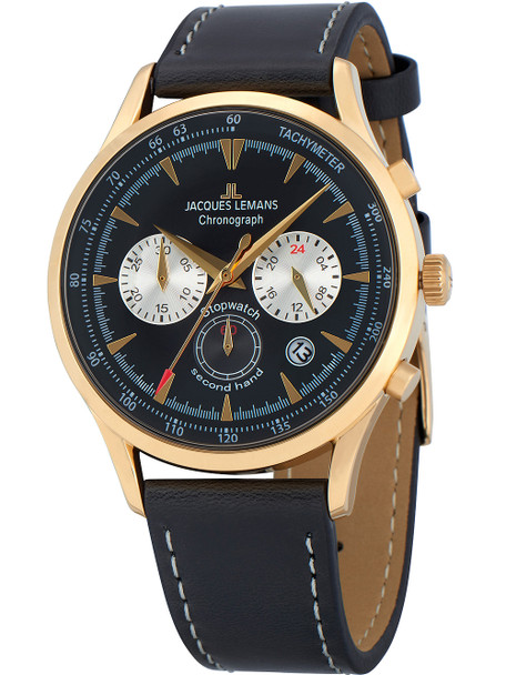 Jacques Lemans 1-2068I Retro Classic chrono men´s 41mm 5ATM