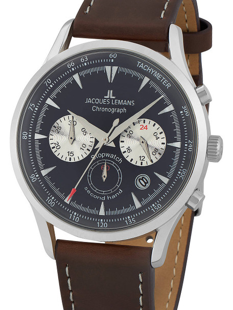 Jacques Lemans 1-2068C Retro Classic chrono men´s 41mm 5ATM