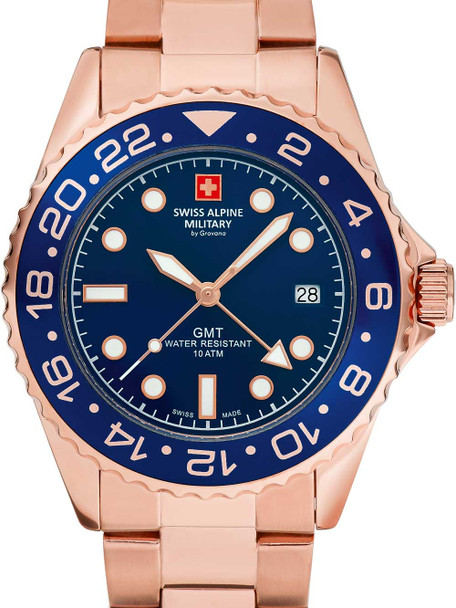 Swiss Alpine Military 7052-1165 GMT diver 42mm 10ATM