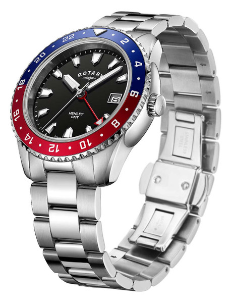 Rotary GB05108-30 Henley Men's watch GMT 42mm 10ATM