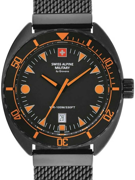 Swiss Alpine Military 7066-1179 turtle Men's 44mm 10ATM