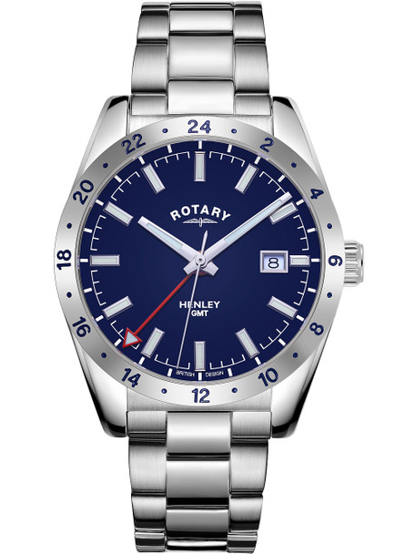 Rotary GB05176-05 Henley GMT Men's 40mm 10ATM