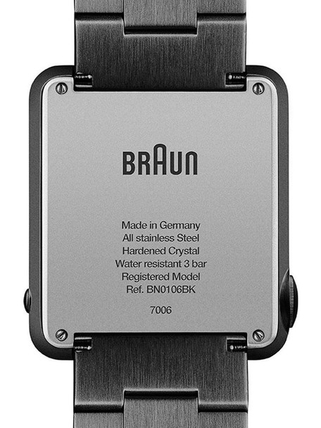 Braun BN0106BKBTG Prestige Digital Men's 37mm 3ATM