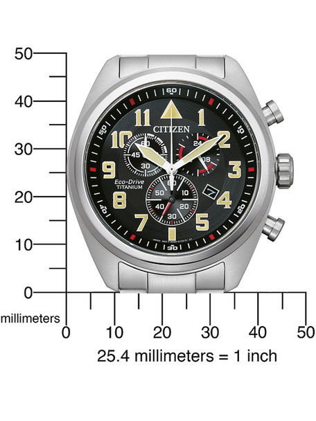 Citizen AT2480-81E Eco-Drive Super-Titanium chronograph 43mm 10ATM