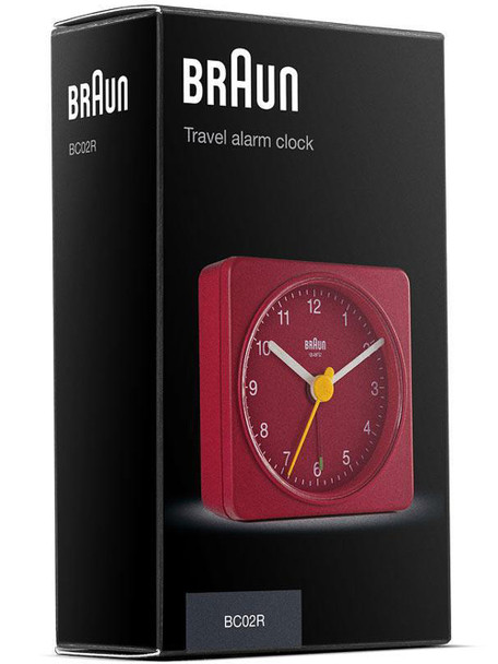 Braun BC02R classic travel alarm clock