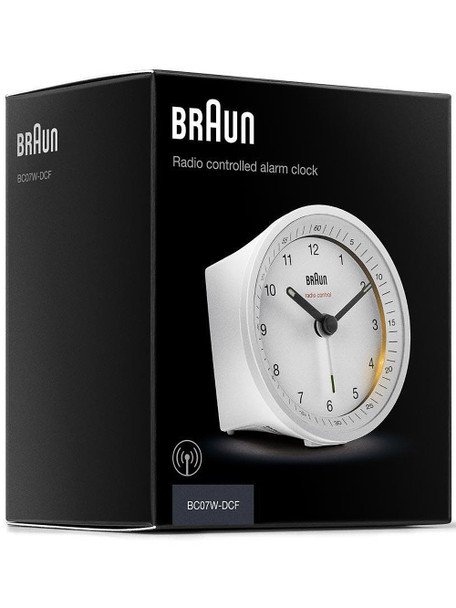 Braun BC07W-DCF classic radio controlled alarm clock