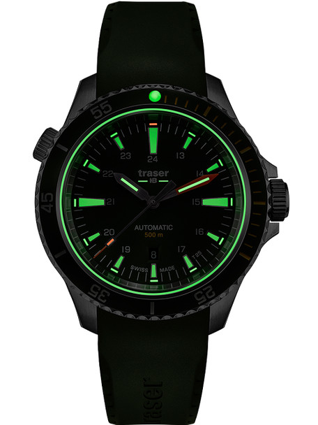 Traser H3 110327 P67 Diver automatic Green 46mm 50ATM