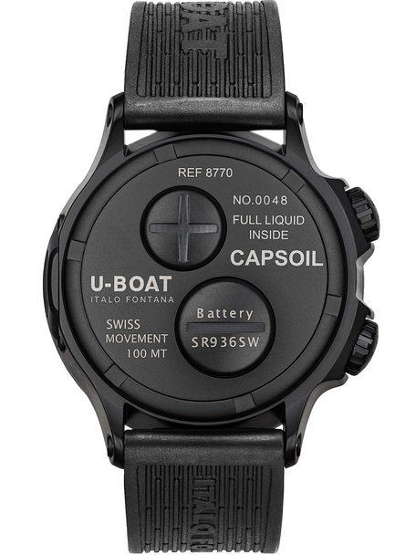 U-Boat 8770 Capsoil Qs- Doppiotempo DLC 45mm 10ATM