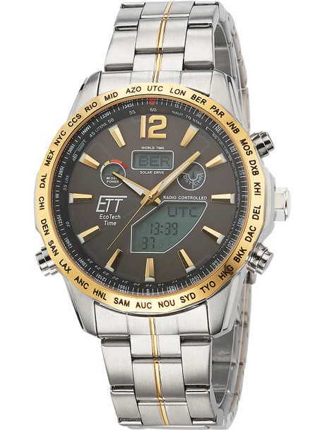 ETT EGS-11479-21M Solar Drive radio controlled Discovery Men's 45mm 10ATM