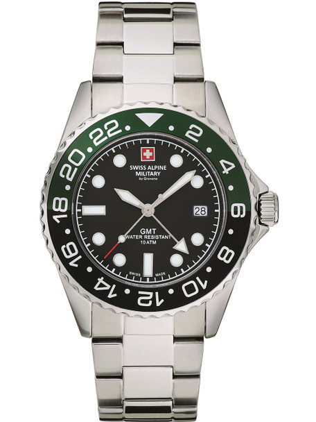 Swiss Alpine Military 7052-1138 Men's watch GMT 42mm 10ATM
