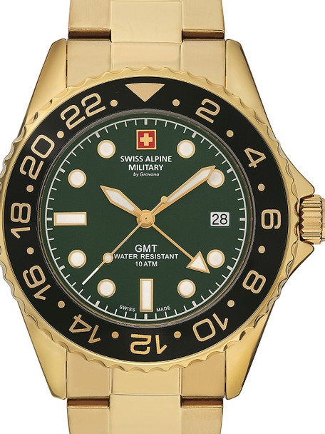 Swiss Alpine Military 7052-1114 Men's watch GMT 42mm 10ATM