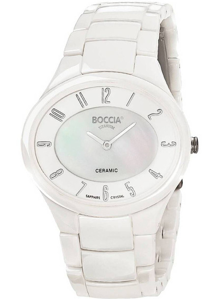 Boccia 3216-01 Women's watch ceramic titanium 35mm 3ATM