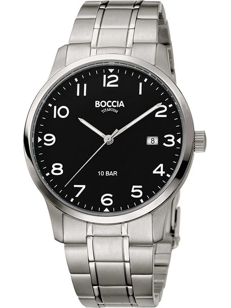 Boccia 3621-01 Men's watch titanium 40mm 10ATM