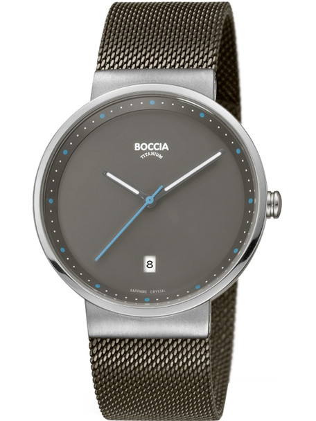 Boccia 3615-01 Men's watch titanium 38mm 5ATM