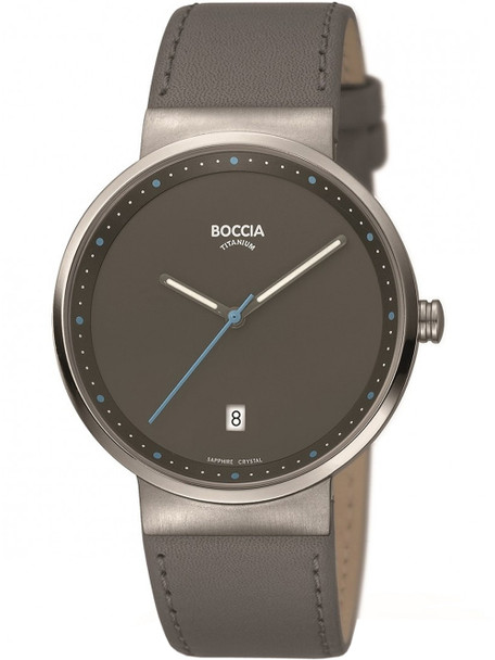 Boccia 3615-03 Men's watch titanium 38mm 5ATM