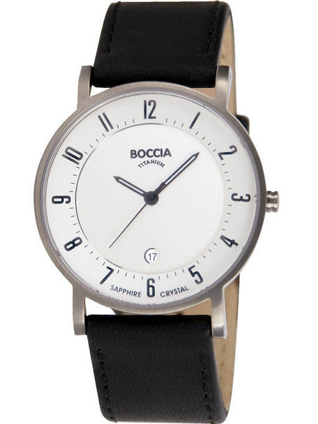 Boccia 3533-03 Men's watch titanium 37mm 5ATM