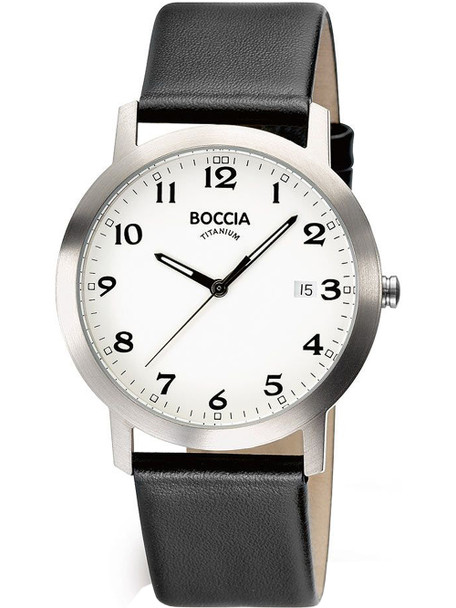 Boccia 3618-01 Men's watch titanium 38mm 5ATM