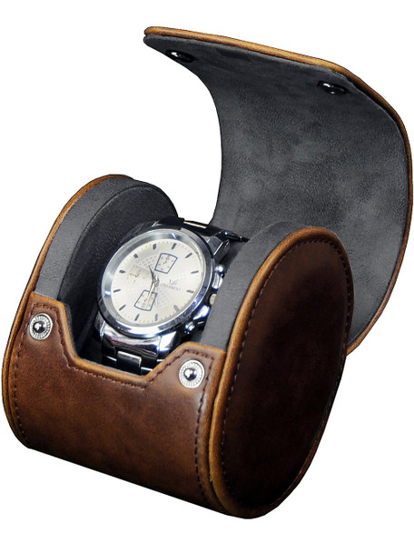 watch gift box made from brown leatherette RS-3621-1DBR