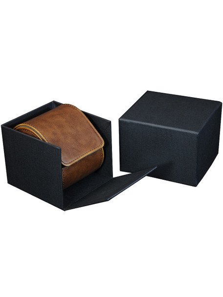 watch gift box made from brown leatherette RS-3621-1DBR