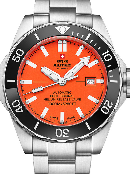 Swiss Military SMA34092-03 automatic Diver 45mm 100ATM