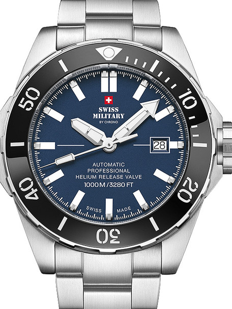 Swiss Military SMA34092-02 automatic Diver 45mm 100ATM