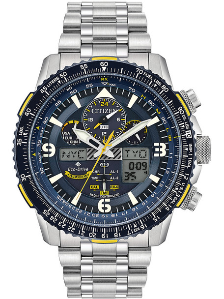 Citizen JY8078-52L Promaster-Sky Blue Angels Radio-Controlled Eco- Drive 45mm 20ATM