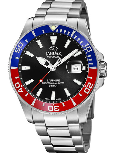 Jaguar J886-4 owlica Watches 44mm | Genuine diver automatic - 20ATM