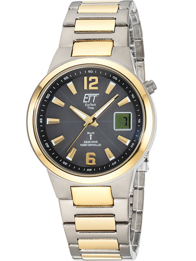 contr- radio - 41mm owlica ETT Watches Everest | Genuine Drive II Titan EGT-11468-21M 5ATM Solar