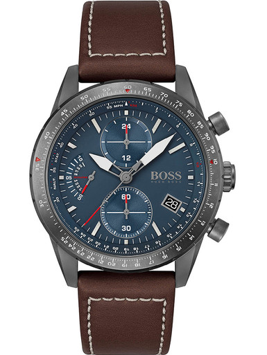 5ATM | Pilot chronograph - Genuine Hugo Edition 44mm Boss owlica 1513852 Watches