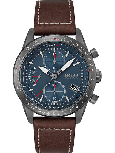 Boss Pilot - 5ATM Edition chronograph Genuine 44mm 1513852 Watches | Hugo owlica