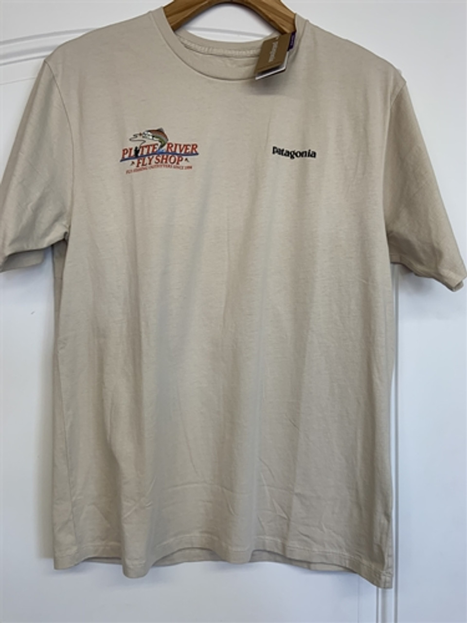 Platte River Fly Shop Logo Patagonia Fitz Roy Tarpon Organic T-shirt