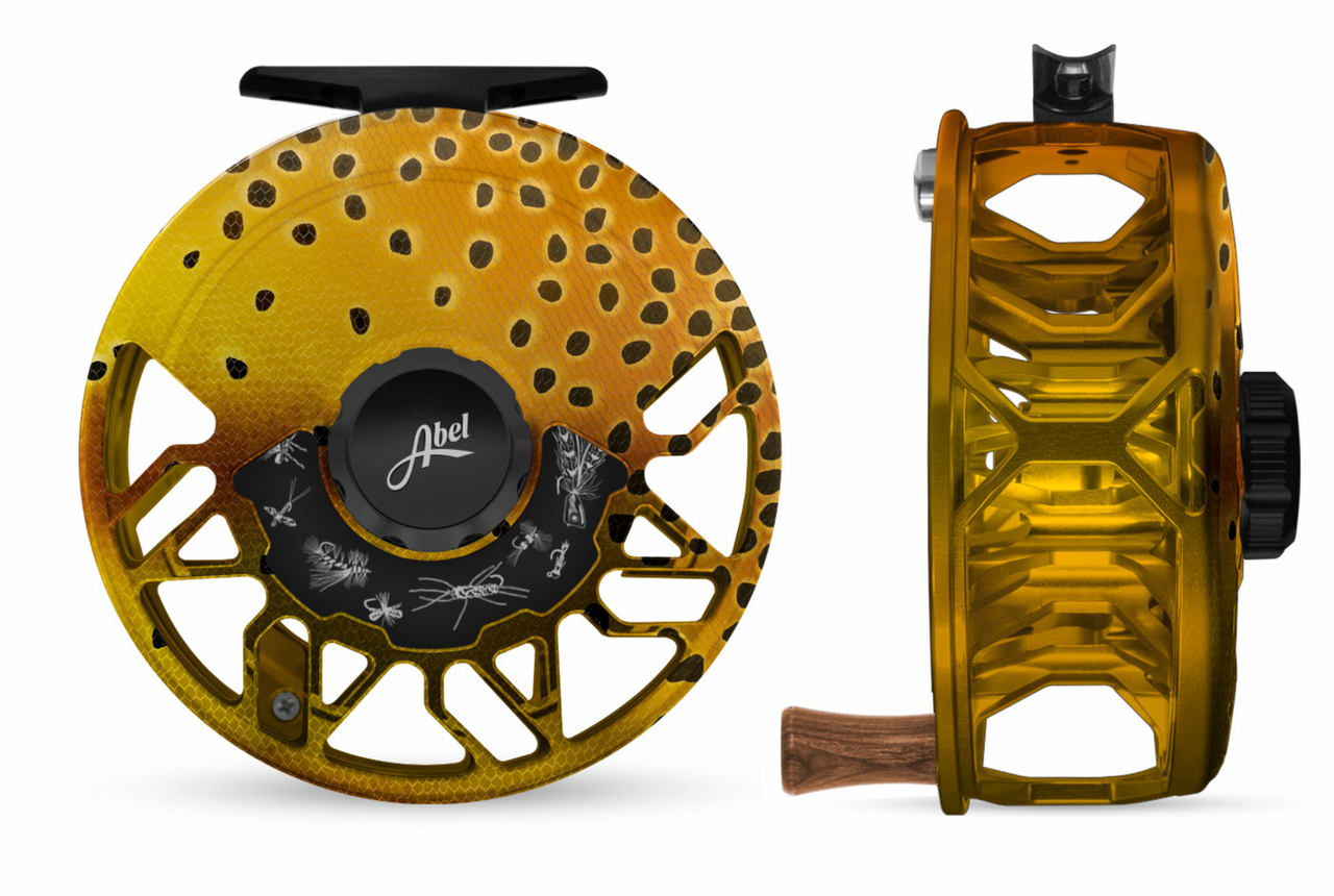 Abel Prosek Limited Edition Golden trout reel, spool and print